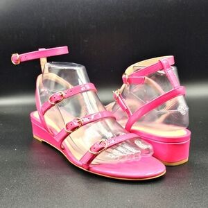Stuart Weitzman Grecian Patent Sandal